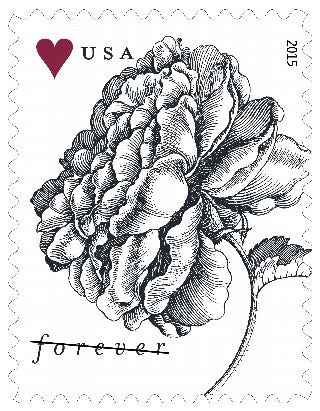 2015 Vintage Rose Forever Stamps